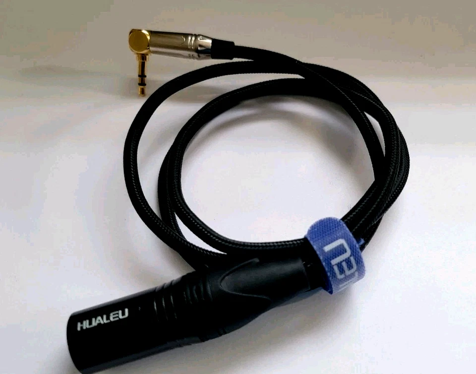 Hualeu  Cable. 3.5ft Right Angle 3.5mm to XLR Balanced Microphone Cable. New - Image 4 of 4