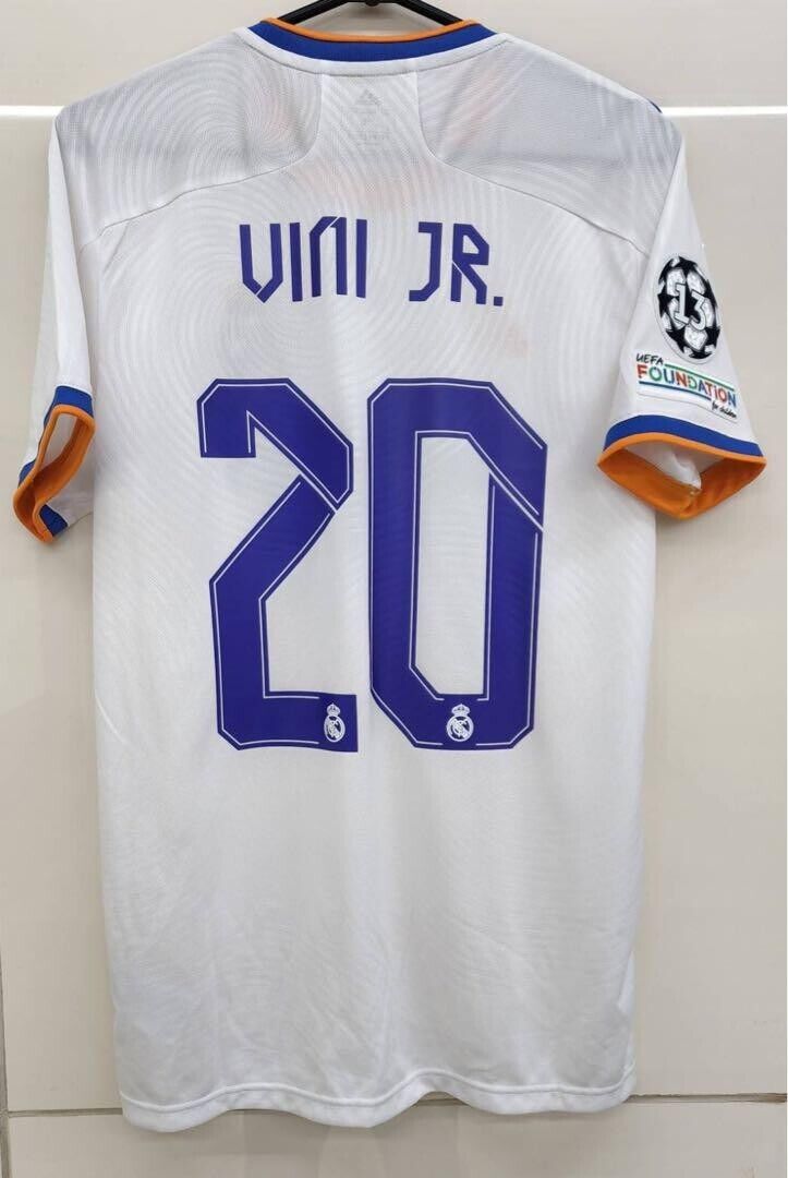 2021 2022 Real Madrid Official Home Jersey #20 Vini Jr 2021 2022 Real Madrid Official Home Jersey #20 Vini Jr