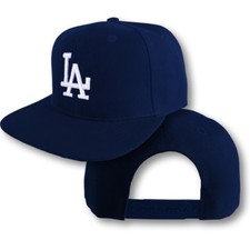 Dodgers Snap Back Cap Hat Embroidered LA Men Adjustable Flat Bill