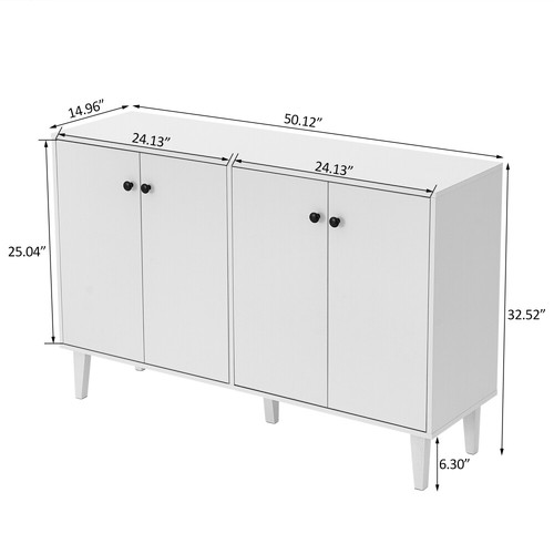 Wood Sideboard Storage Cabinet with Door Shelf Living Room TV Stand Cupboard NEW - Picture 57 of 81
