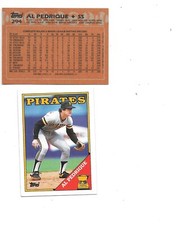 Al Pedrique 1988 Topps Baseball Card #294 All-Star Gold Cup RC BOGO FREE Pirates