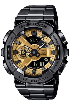 CASIO G- SHOCK ANALOG-DIGITAL GM-110BD-1A9JF For men Gold-Black Metal Covered