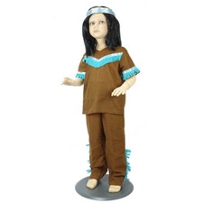 JUNGEN INDIANER KOSTÜM # Karneval Fasching Kinder Häuptling Gr. M 122/128/134