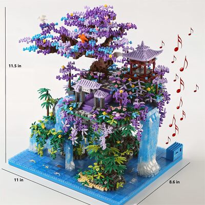 Cherry Blossom Tree Building Set with Box 4574Pcs, Original Scene