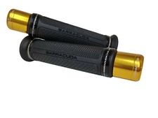 Honda RVF400 Barracuda Ring Grips + Gold Bar Ends + Adaptors HN1000