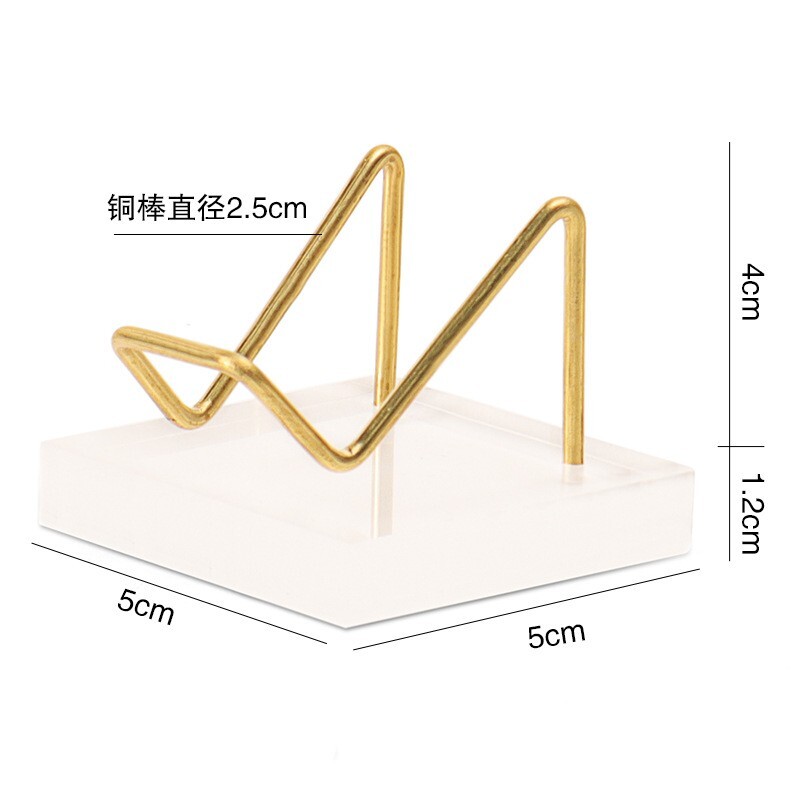 Transparent Acrylic Display Holder Clear Easel Stands for Small Collectibles