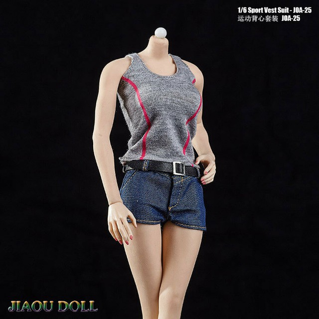 JOA-25 1/6 Female Casual Sling Shirt Pants Clothes Suit Model for 12'' Figure | eBay