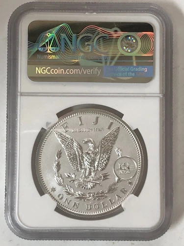 2022 FIJI CC PRIVY REVERSE PROOF SILVER MORGAN DOLLAR NGC PF70 FIRST DAY ISSUE