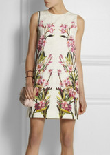 🆓US🛃  SS2014 Dolce&Gabbana floral printed jacquard dress IT 36