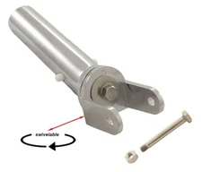  Pool Metal Swivel Vacuum Head Handle with V-clip and Stainless Bolt and Nut