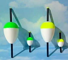 COMAL TACKLE Pear Slip Stick Bobbers FROM 1.00" -2.25"  Made USA PICK FIXED S/H
