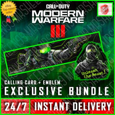 Call of Duty Modern Warfare 3 - Trigger Finger Beast Calling Card Emblem Bundle