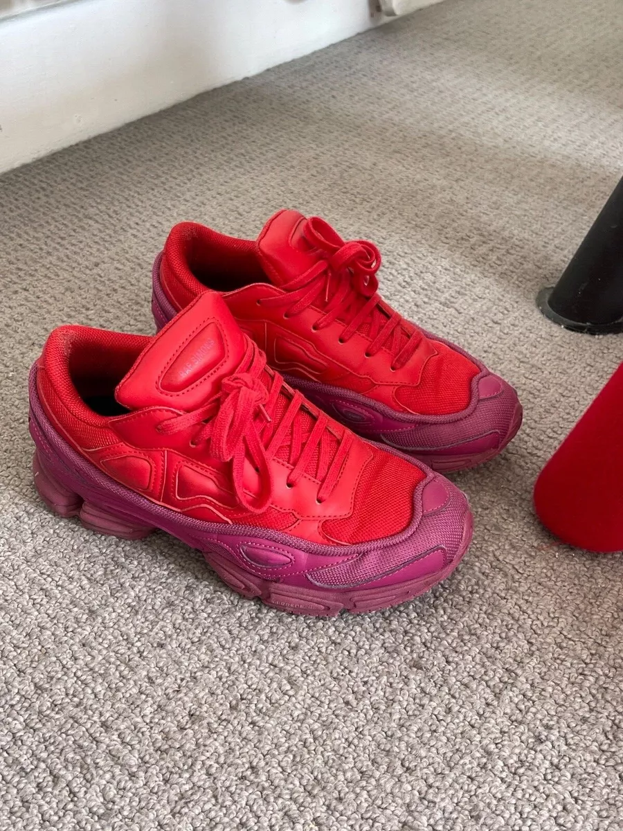 adidas raf simons ozweego red and purple in size UK 6 eBay