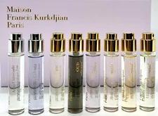 MAISON FRANCIS KURKDJIAN 8 PIECES COLLECTION POUR FEMME EDP SPRAY 0.37 Oz x EACH