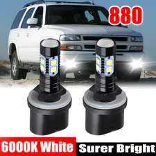 880 LED Driving Fog Lights Bulbs Kit For Chevy Silverado1500 99-02 Tahoe 00-2006