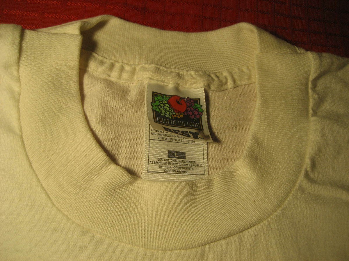 VTG 90S FRUIT LOOM Best Large White 50/50 T boxy | eBay VTG 90S FRUIT LOOM Best Large White 50/50 T boxy | eBay