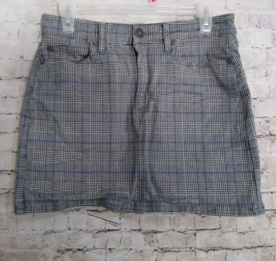 AEO American Eagle Plaid Hi Rise Mini Skirt Size (30x30)