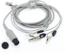  Vet Use 6 Pin Veterinary 3 Leads ECG EKG Cable 