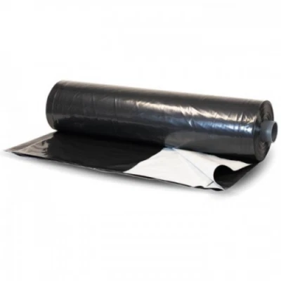 Farm Plastic Supply - 6 mil String Reinforced Black/White Silage Cover - Image 1 of 4