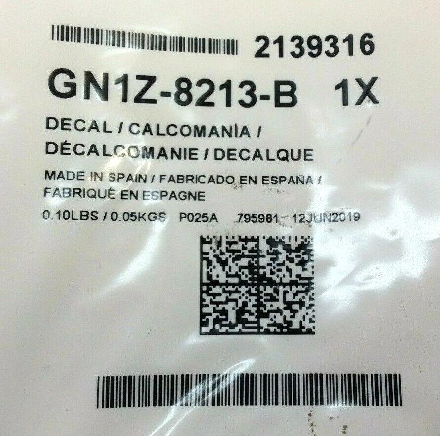 2018 2019 2020 Ford Ecosport front grille blue Ford Oval Nameplate Emblem OEM - Image 4 of 4