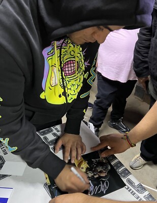 Aczino Signed 8x10 Photo BAS COA El GOAT Freestyle Rapper Picture