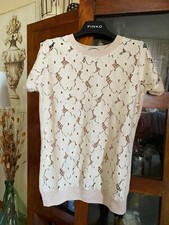 Intimissimi maglia top di cotone e pizzo  tg. S