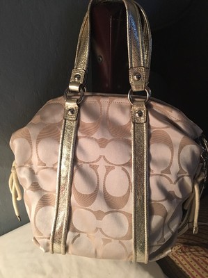 Coach gold poppy sateen F0969-13843 shoulder bag | eBay