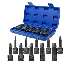 10X Stud Extractor 1/2" Drive Screw Bolt Extractor/Remover Reverse Thread 3–22mm