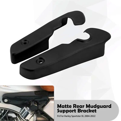 Arrière court Matt support garde-boue clignotant entretoises pour Sportster XL - Photo 1/4