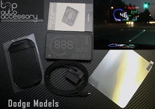 HUD Head Up Display 5.5" OBD II 2 Speed RPM Warning System for all models Dodge