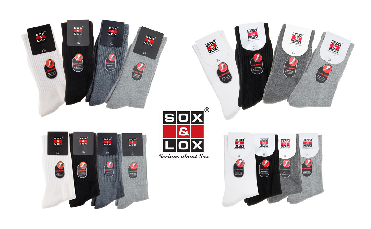 SOX&LOX Mens & Womens Sports Cushioned Long Work Socks / Outdoor