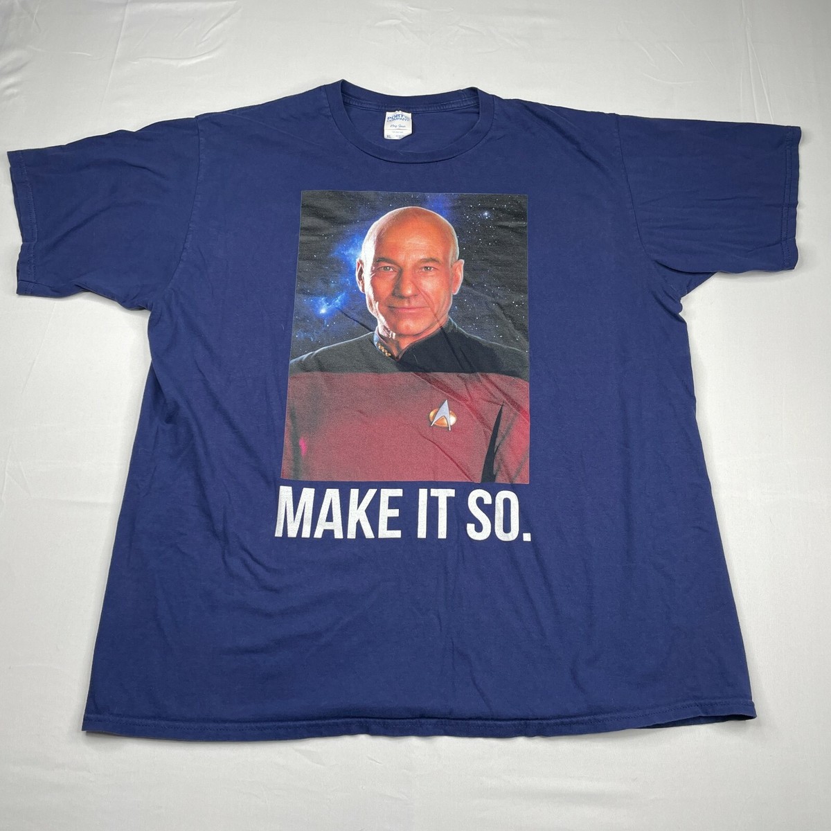 Star Trek T Shirt Mens XL Big Graphic Logo Make It So Tee Vintage 
