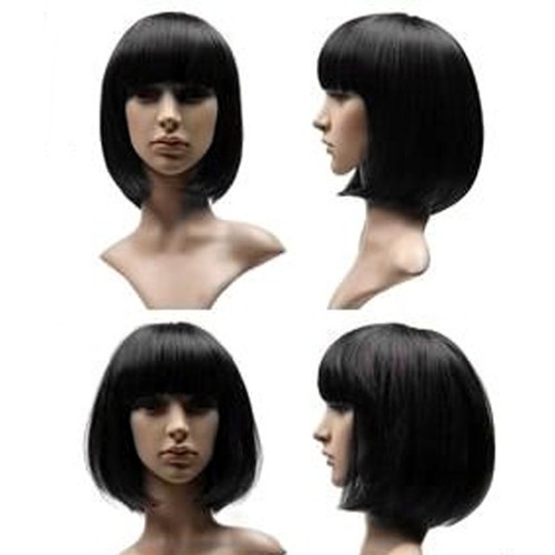 New Ladies Womens Fancy Dress Wig Bob Style Full Short Hair Wig Party Cosplay - Picture 2 of 12