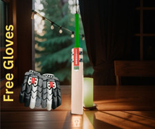 English Willow Cricket Bat Thick Edges Grade 1 Full Size Short Handle Natured