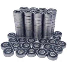 100 Pack 608-2RS Skateboard Bearing, Rolling Bearings, 8X22X7Mm 608Rs Bearing