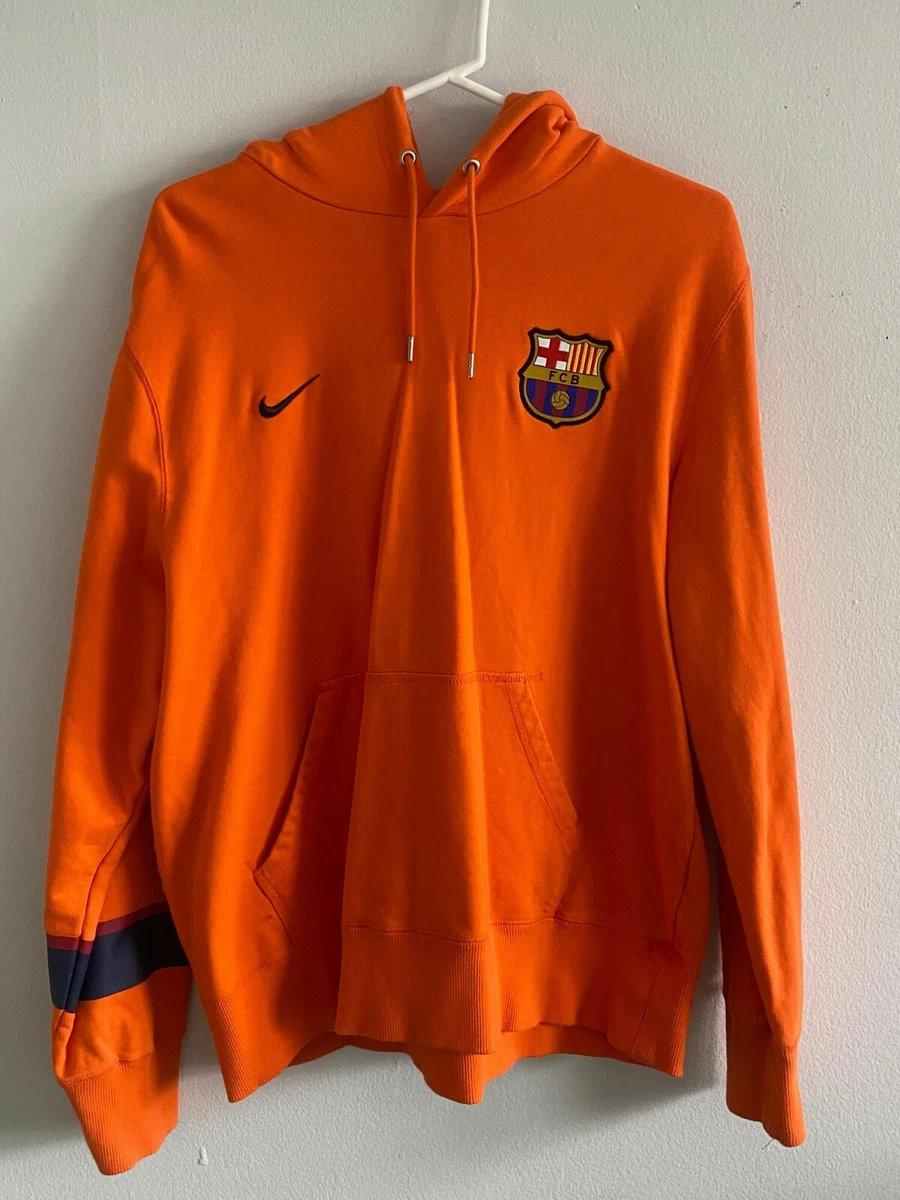 FCB Barcelona Sweater L Vintage Nike Soccer Hoodie