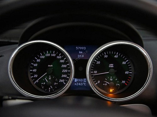 For Mercedes Slk R171 2004-2011 Polished Aluminium dash Surrounds Speedo Rings - Picture 7 of 7