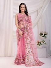 New Indian Pakistani Beautiful Sarees Blouse Bridal Designer Bollywood Sari Wear