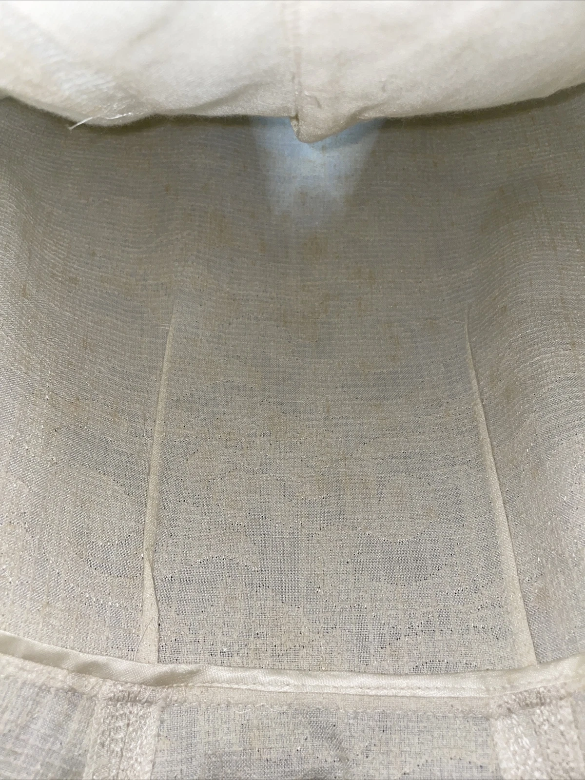 Abito Valentino Tessuto Atelier Vintage anni '80 retrò lavorato a maglia crema *così com'è*