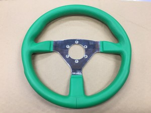 Pine Apple Steering Wheel 350mm Jdm Japan Green Italian Leather Momo Nardi Rare Ebay