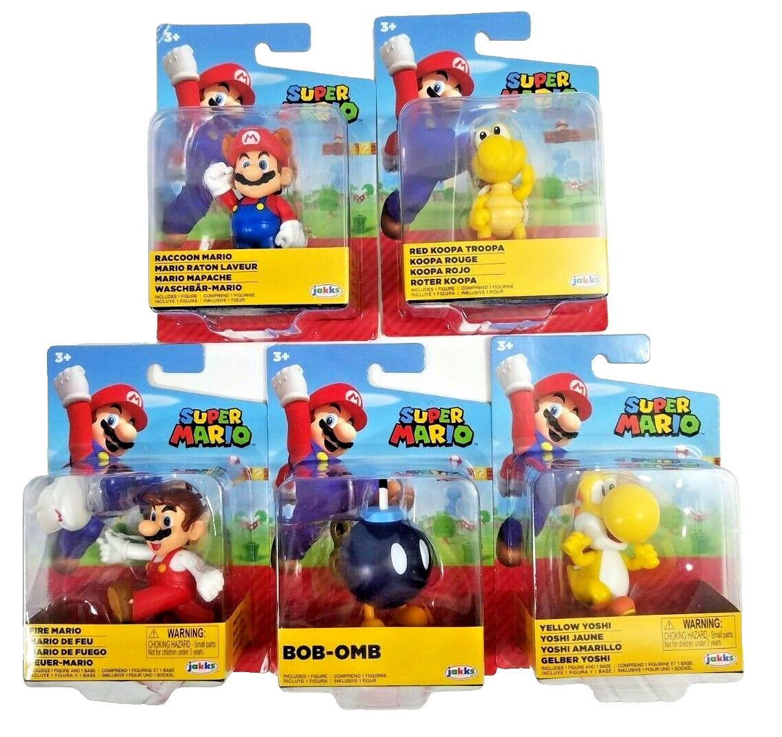 Super Mario Bros Action Figures Set/lot BOB-OMB Koopa Troopa