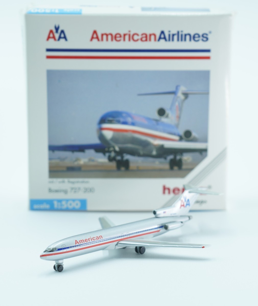 American Airlines Boeing 727-200 Herpa Wings 503136 (Scale 1:500