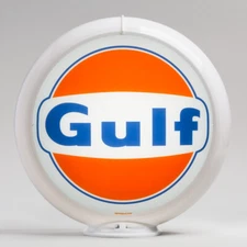 Gulf 1960's Logo 13.5" Plastic Body Gas Pump Globe (G138b)