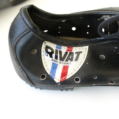Chaussures de cyclisme ancienne - RIVAT - Made in France - T38 - TBE Vintage M2
