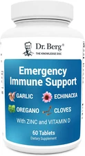 Dr. Berg Emergency Immune Support W/Echinacea - Potent Blend of Herbal Extracts 
