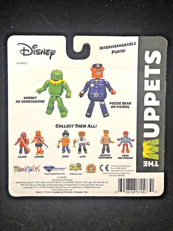 The Muppets Minimates Serie 3 Kermit como Constantine & Fozzie Bear on Patrol Foto 2 de 2