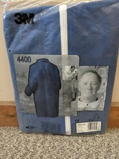 5 pieces, 3M 4400 Blue Disposable Lab Coat Size 3XL Height 73-77" Chest 43-46"