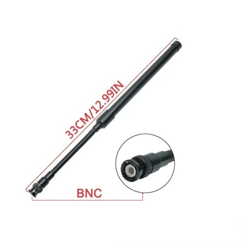 Gooseneck Tactical Antenna Soft VHF UHF SMA Female Male BNC 12in for HAM Radio - Zdjęcie 14 z 16