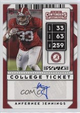 2020 Panini Contenders Draft Picks College Ticket Anfernee Jennings Auto 1cx3