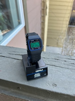 Casio F91W Green Screen Custom Digital Watch Mod New Box And Tag